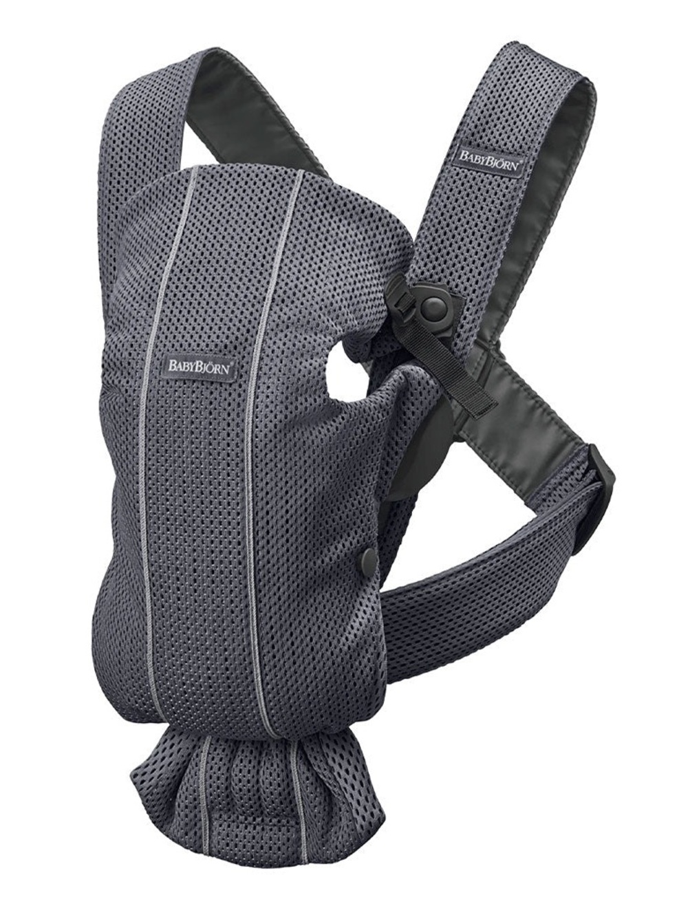 Baby Bjorn Carrier Mini Anthracite Slate Gray Mesh Adjustable Ergonomic